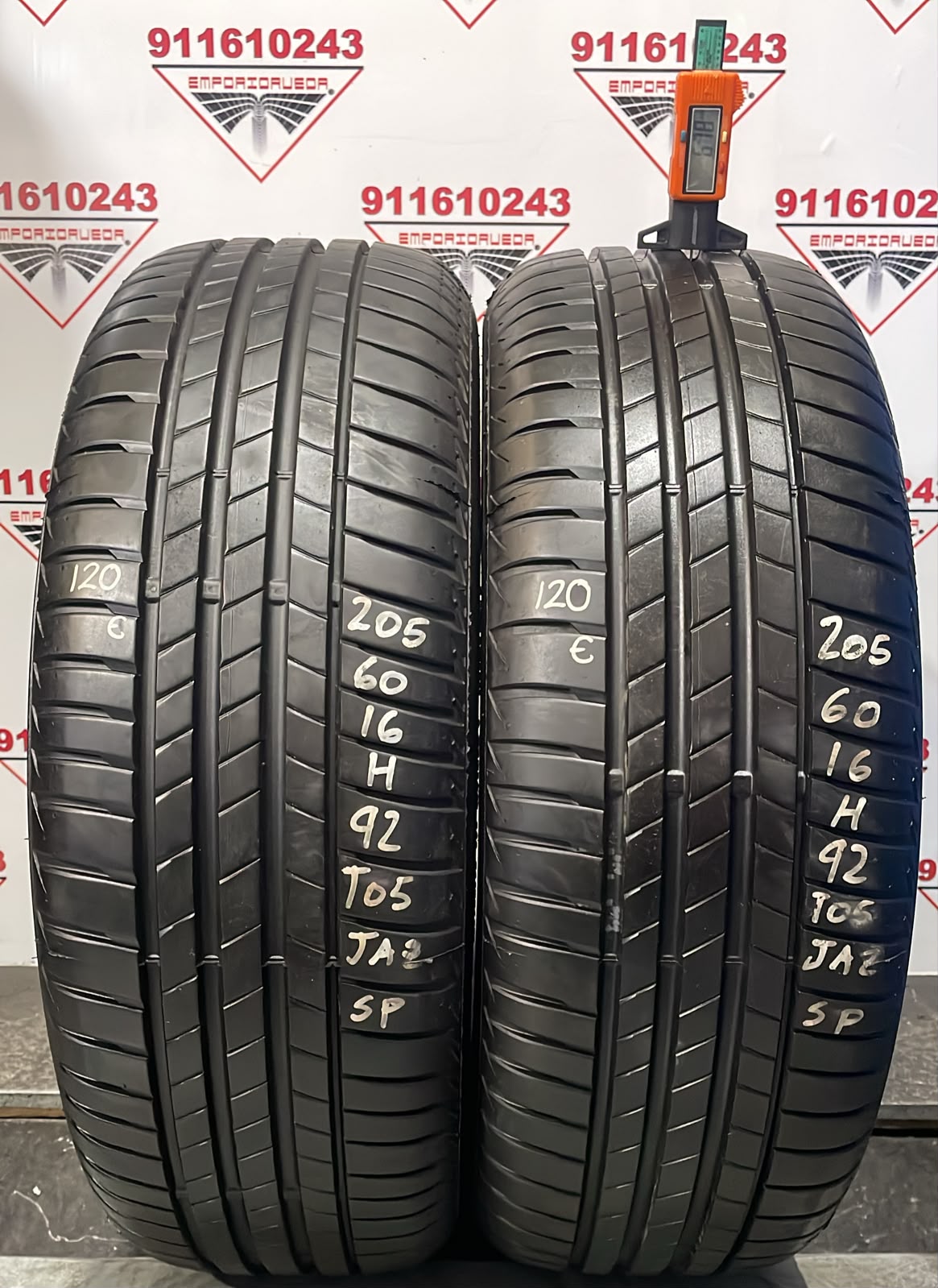 BRIDGESTONE TURANZA USADO  205/60 R16 92 H